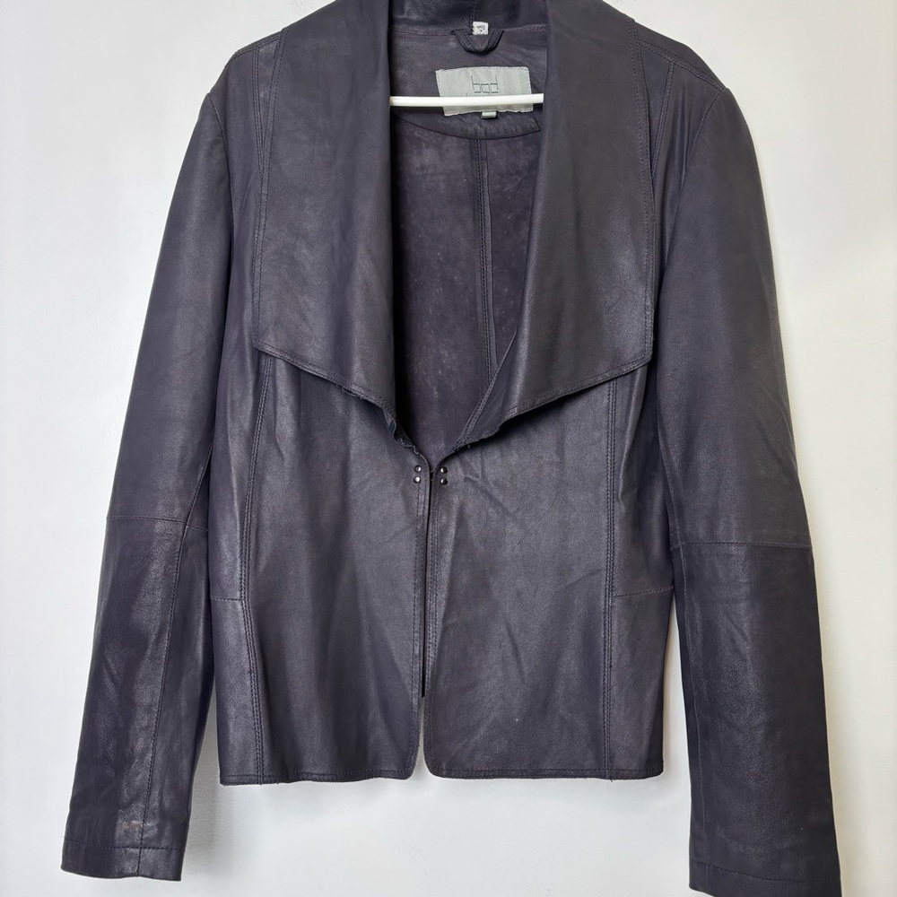 Bod Christensen Black Leather Jacket